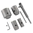thumbnail image 1 of Kit De Sierra Perforadora Para Hormigón, Multiusos, Alta Dureza, 30 40 50 65 Mm, Juego De Sierra Perforadora Para Hormigón, Compacto Y Eficiente Para La Construcción, 1 of 7