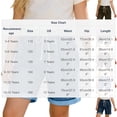 thumbnail image 4 of Frostluinai Girls Bermuda Jean Shorts 3-14Y Elastic Waist Retro Cuff Rolled up Denim Shorts Baggy Casual Knee Length Shorts with Pocket, 4 of 10
