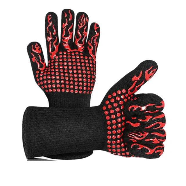 High Temperature Insulation Gloves 800 Degrees Barbecue Baking Oven ...