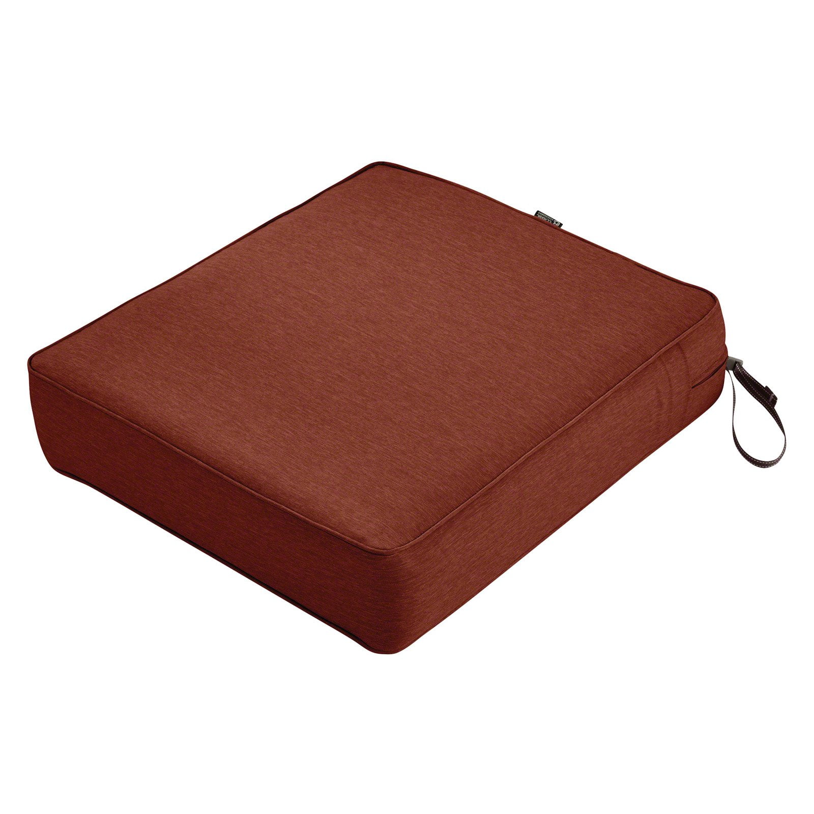 Classic Accessories Montlake FadeSafe Water-Resistant Patio Chair Seat Cushion, 25 x 27 x 5 inch, Heather Fern