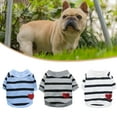 thumbnail image 4 of Stripe Pattern Pet Vest Dress-Up - Breathable Pullover Type Comfy Dog Clothes for Home Wear, 4 of 8