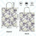 thumbnail image 2 of Wobogo Purple Rose Butterfly Travel Laundry Bag Dirty Clothes Organizer Top Handle Strap Design Suitable for Beach Camping Dormitory Bathrooms, 2 of 7