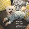 thumbnail image 4 of Dog Pajamas Pjs Stretchable Dog Jumpsuit 4 Legs Strip PJS Hair Shedding Cover Good for Summer, 4 of 8