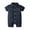 Dark Blue, variant on Utlike Jumpsuit Baby Boy Clothes Short Sleeve Plaid Round Neck Gentleman Romper Leisure Playsuits Size 18 Months-24 Months