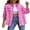 Pink, variant on Women's Basic Button Down Stretch Fitted Long Sleeves Denim Jean Jacket