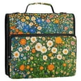 thumbnail image 5 of FORMRS Zipper Binder with Shoulder Strap 1.5-inch Ring 500 Sheet Capacity File Bag, Orange Floral Garden, 5 of 5