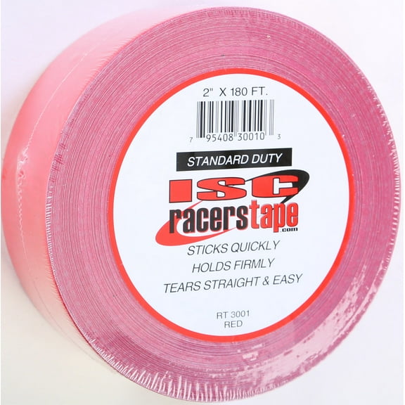 ISC  RT3001; Racers Tape 2-inch X180' (Red)