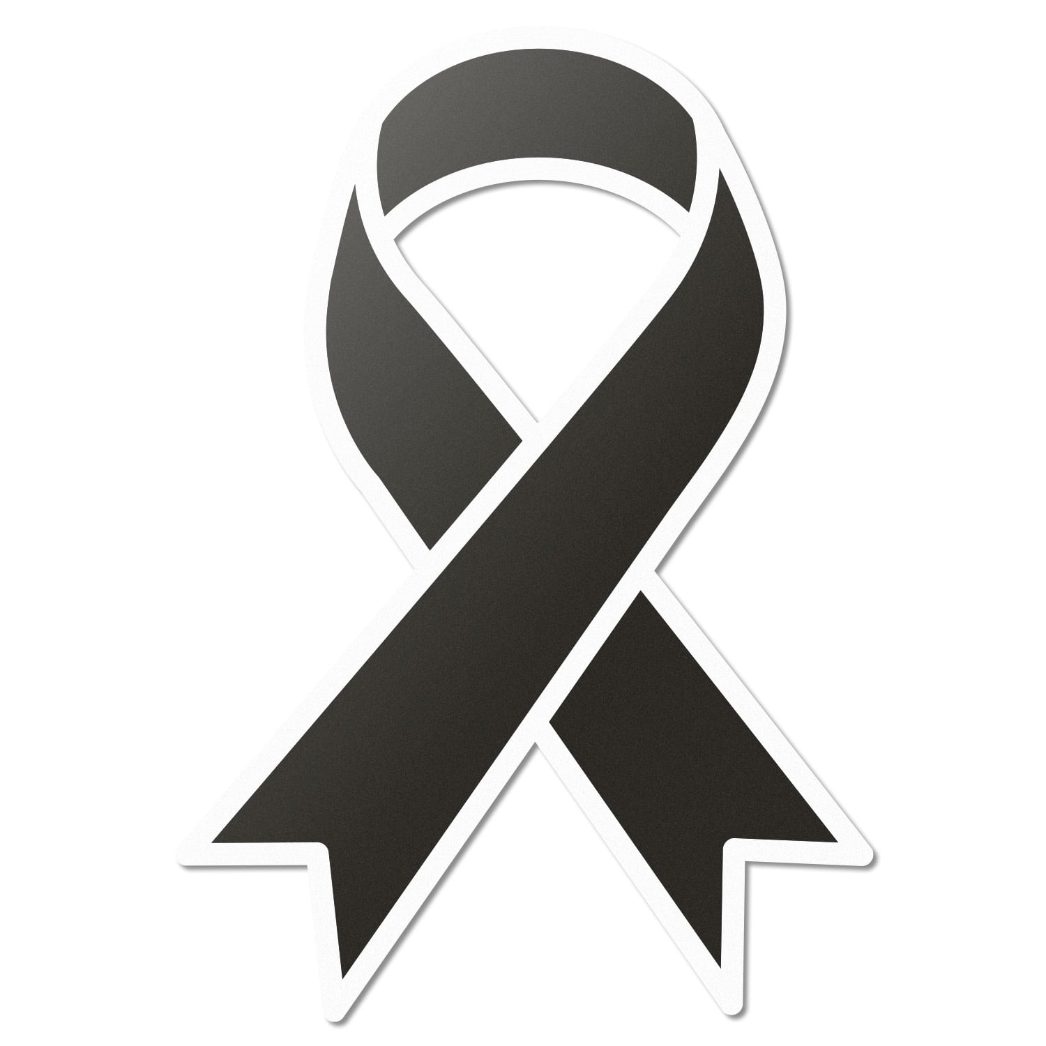 Bumper Stickers Stickers, Labels & Tags Black Ribbon Sticker Paper ...