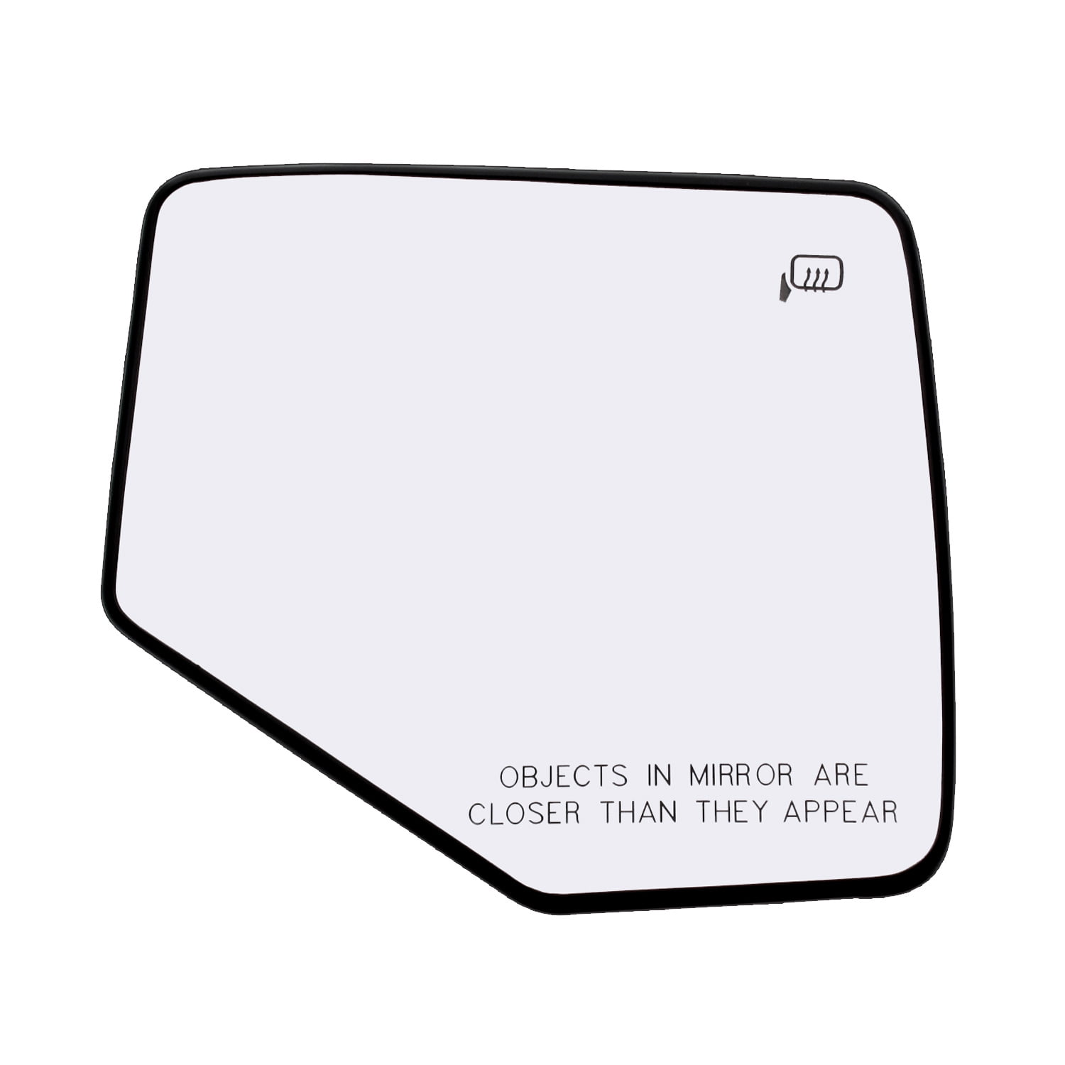 Passenger Side Door Mirror Glass Replacement with Plastic Backing