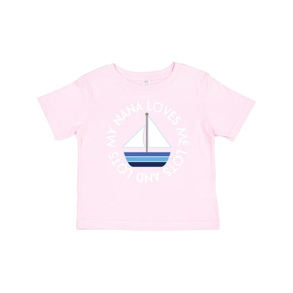 Inktastic My Nana Loves Me Sailboat Boys Boys Baby T-Shirt