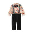 thumbnail image 2 of Cowsor Toddler Dress Suit Baby Boys Clothes Sets Bowtie Shirts Suspenders Pants Gentleman Outfits Suits, 2 of 6