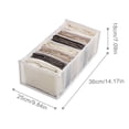 thumbnail image 2 of Kaireo White Mesh Drawer Organizer 9 Grid, Foldable Clothes Storage Box for Jeans Trousers and Skirts, Breathable Fabric Closet Divider with Visible Compartments – Medium 36x17x12cm, 1 Count, 2 of 3