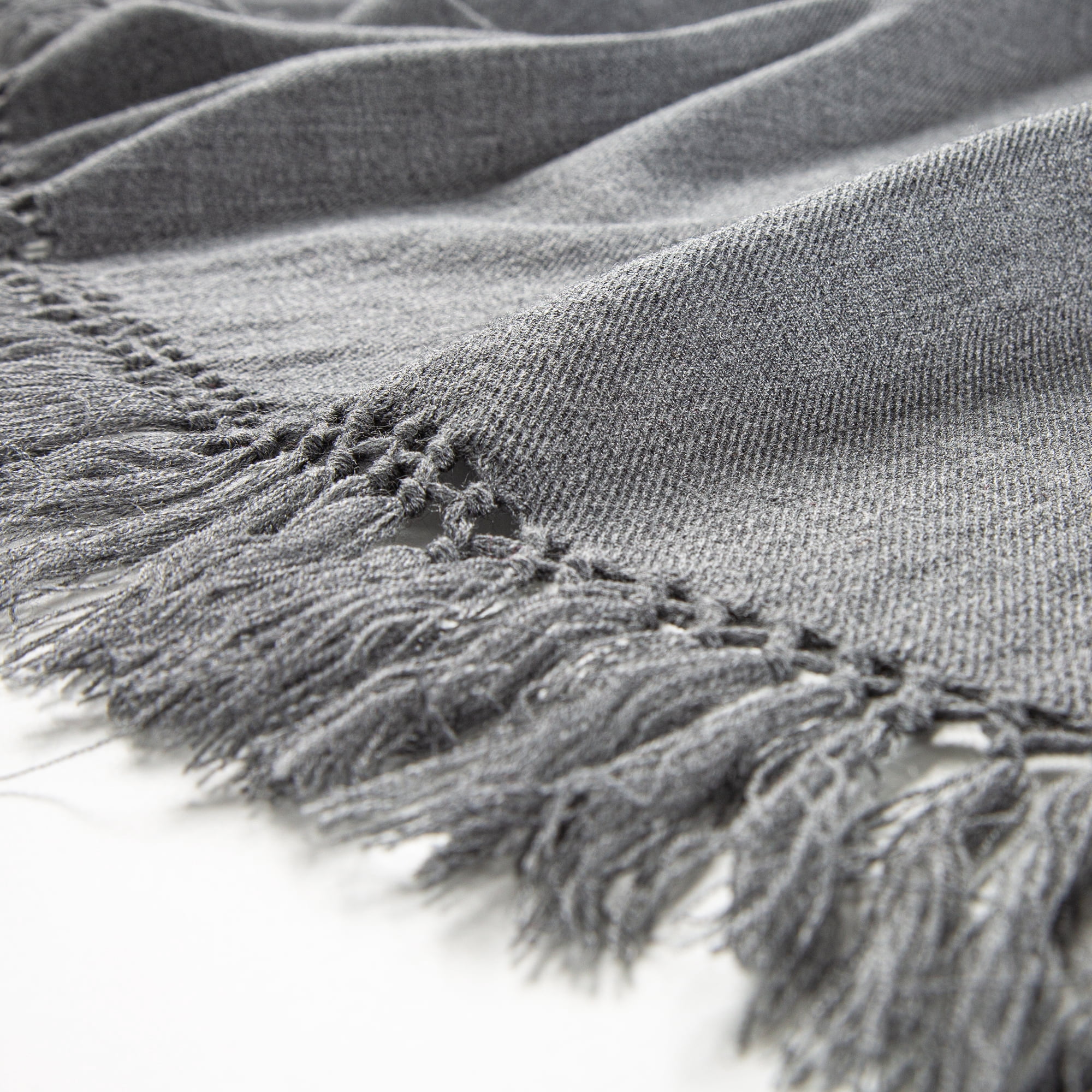 Om Shanti Meditation Shawl - 8' X 4' Oversize Yoga Blanket & Prayer Wrap In Grey