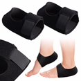 thumbnail image 1 of Guardurnaity 1 par de mangas de tacón Unisex para mujer y hombre con agujeros, Protector de Gel para tacones, protección absorbente de golpes para Accesorios de disfraces, 1 of 6