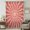 Red, Terracotta, Coral, Salmon, variant on Boho Sun Sheer Curtains 45 Inches Long for Bedroom, Vintage Abstract Minimalist Sunshine Lines Pink Light Filtering Privacy Drapes, Breathable Semi Sheer Short Window Treatment for Kitchen Cafe