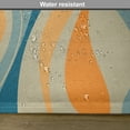 thumbnail image 6 of Ambesonne Vintage Place Mats Set of 4, Retro Vibrant Stripes, Standard Size, Petrol Blue and Marigold, 6 of 6