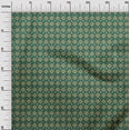 thumbnail image 3 of oneOone Silk Tabby Green Fabric Asian Kilim Sewing Material Print Fabric By The Yard 42 Inch Wide, 3 of 5