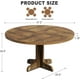 thumbnail image 2 of Yeshouse Mesa de comedor redonda de 47inch para 4 personas, estilo rústico, tapa de madera y base estable, gris, 2 of 7