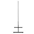 2' X 6' Grid Wall Standing Fixture Black