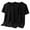 Black, variant on Zpanxa Mens T-Shirts Casual Fashion Solid Large Size Half Sleeve Short Sleeve Round Neck Top