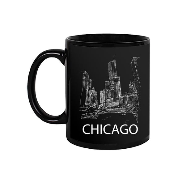 Dark Chicago Cityscape Mug - Image by Shutterstock,