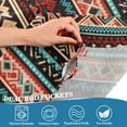 thumbnail image 4 of Yayeee Kitchen Valance Rod Pocket 54" x 18" Living Room Window Curtain, Tribal Geometric, 4 of 6