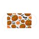 thumbnail image 2 of Mascarilla desechable de 3 capas para adultos con estampado de calabaza fantasma, 20 piezas de mascarillas festivas para hombres y mujeres con línea de nariz (calabaza con sombrero en negro), 2 of 5