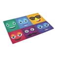 thumbnail image 3 of MKHERT Square Faces In Bright Colors Doormat Rug Home Decor Floor Mat Bath Mat 23.6x15.7 inch, 3 of 3