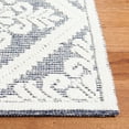thumbnail image 4 of SAFAVIEH Vermont Trinity Floral Geometric Wool Area Rug, Ivory/Navy, 3' x 5', 4 of 9