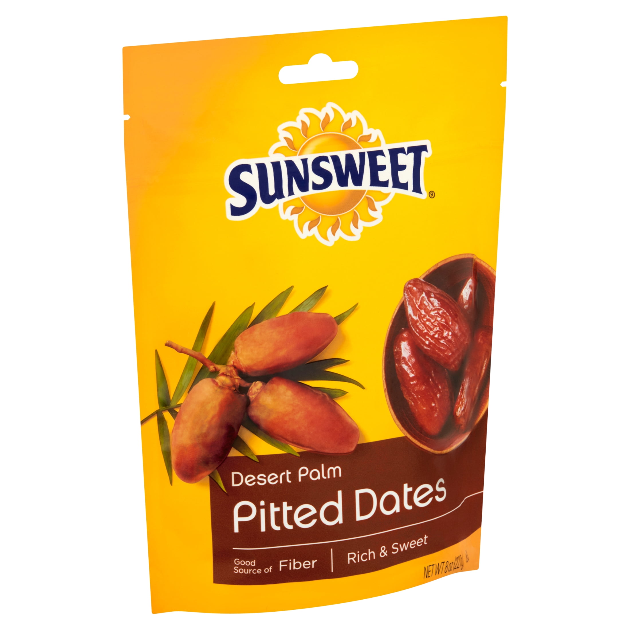 (8 pack) Sunsweet, Desert Palm Pitted, Dates, 8, oz