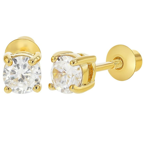 Gold earring sale backs walmart