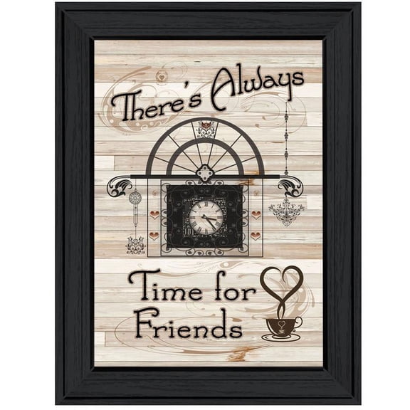 Time for Friends by Millwork Engineering Printed Wall Art Wood Multi-Color