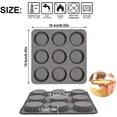 thumbnail image 2 of ORUYROP (3PCS) 9 Cup Bite Size Chocolate Almond Peanut Butter Cup Mold/Fat Bombs Snack Baking Pan/Mini Silicone Cookie Candy Mold for Brownie, Jello, Truffle, 2 of 7