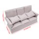 thumbnail image 3 of 1:12 Mini casa de muñecas sala de estar cocina decoración sofá con tres almohadas Wmkox8yii  fhajkh2359, 3 of 3
