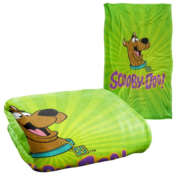 Scooby Doo Green Burst Silky Touch Super Soft Throw Blanket 36" x 58"