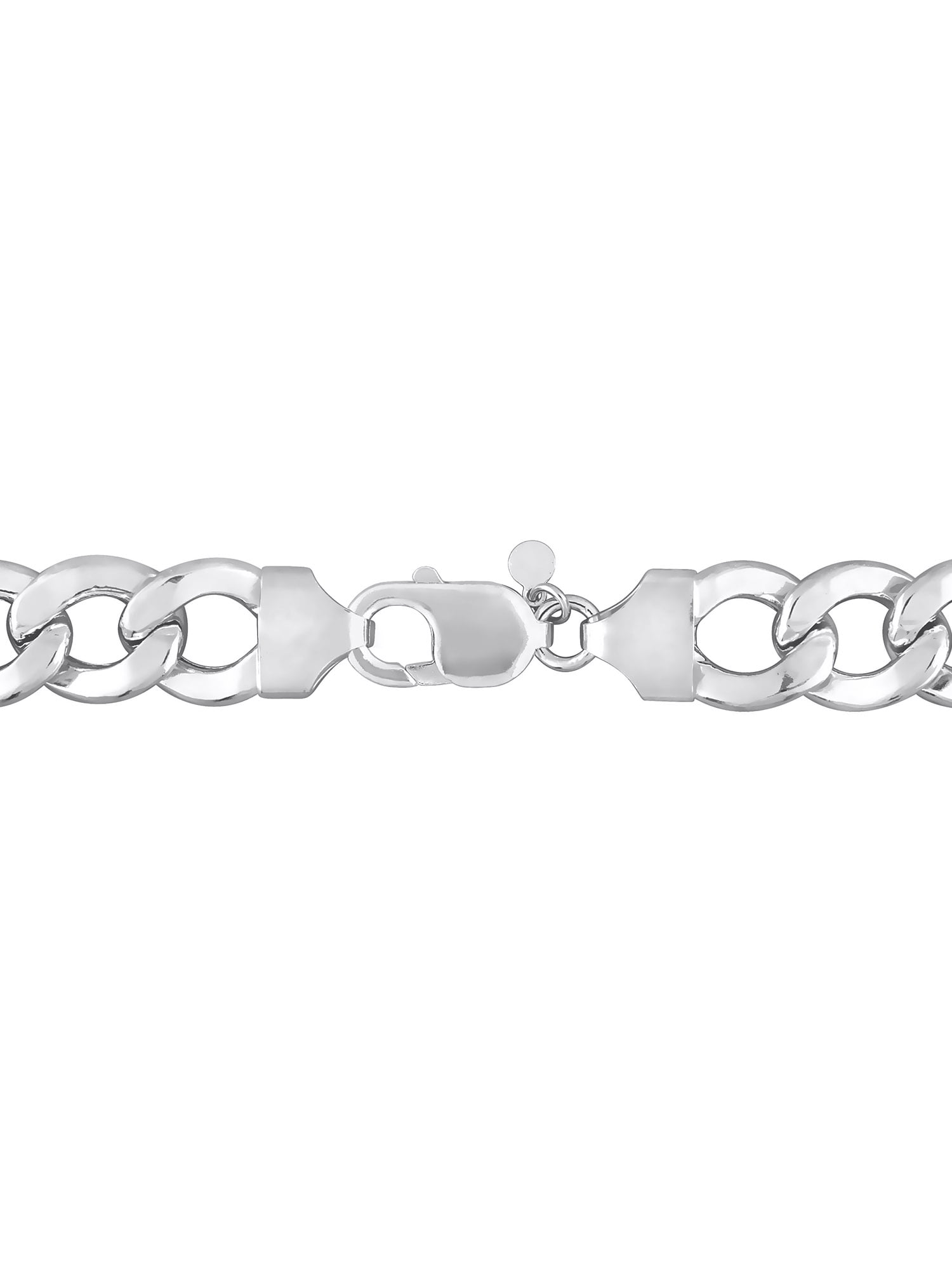 Everly Sterling Silver Curb Chain Men's Bracelet