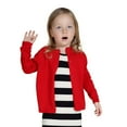 thumbnail image 5 of SILVERCELL Toddler Girls Boys Knit Cardigan Sweaters School Uniforms Button Solid Carfigan Kids Basic Sweater 12M-7T, 5 of 7