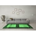 thumbnail image 3 of Ahgly Company Indoor Rectangle Oriental Emerald Green Modern Area Rugs, 2' x 5', 3 of 4