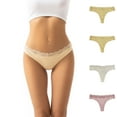 thumbnail image 2 of Mgmyaa Women's 4 Pack Lace Underwear Lace Thong Breathable Underwear, 2 of 8