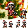 thumbnail image 2 of KCEHTA Dachshund Christmas Ornaments, Dog Ornaments for Christmas Tree, Funny Dachshund Dog Christmas Tree Hanging Ornaments, Dachshund Christmas Decor Dog Lovers Gift, 2 of 7