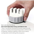 thumbnail image 4 of Knife Sharpener with Golden Angle for Sharp Sharpening - One Hand Operation for Safe & Effortless Use - Easy to Store, Easy to Take-off - Ideal for Kitchen, Workshop, Craft Rooms - by, 4 of 5