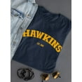 thumbnail image 3 of Hawkins 1983 Golden Yellow T-Shirt Women -Smartprints Designs, Female Medium, 3 of 4