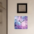 thumbnail image 3 of 10 Inch Wall Clock Battery Operated Silent Clock Decorative for Office, Kitchen, Outdoor, Living Room，Galaxy Stars Nebula Space Universe Design, 3 of 4