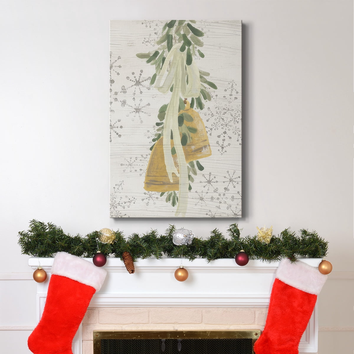 Weathered Aspen Wreath Collection B- Gallery Wrapped Canvas