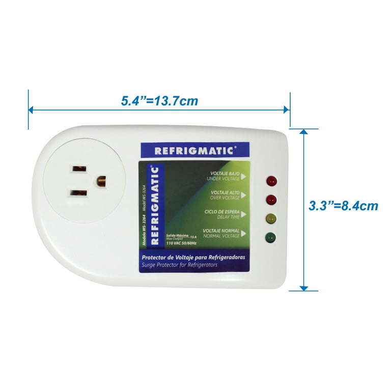 2-Pack 1800 Watts Refrigerator Voltage Surge Protector Appliance (New  Model) 784644417744