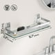thumbnail image 2 of Estante de pared Danpoo de vidrio templado transparente para baño y cocina, 2 of 7