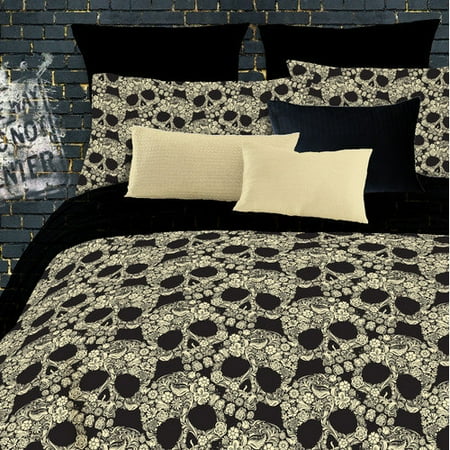 Veratex, Inc. Flower Skulls Comforter Set
