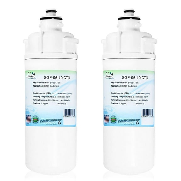 Swift Green Filters SGF-96-10 CTO Compatible Commercial Water Filter for EV9617-05, Made in USA (Pack of 2)