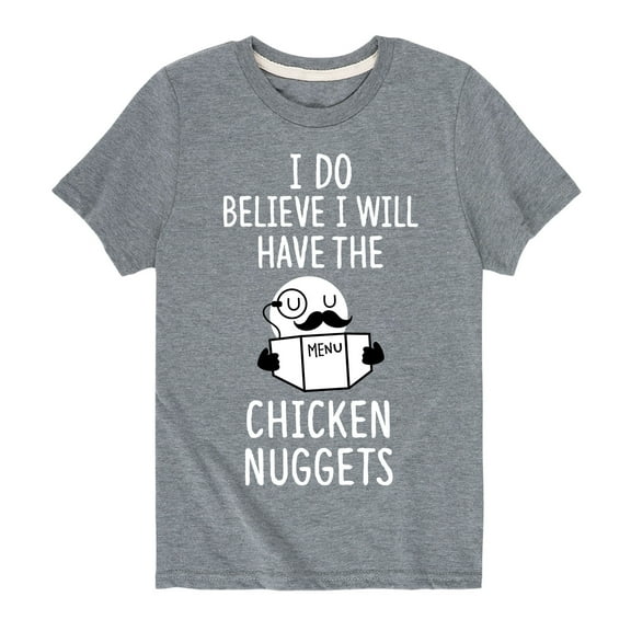 Instant Message - Do Believe Chicken Nuggets - Kid's Short Sleeve Graphic T-Shirt