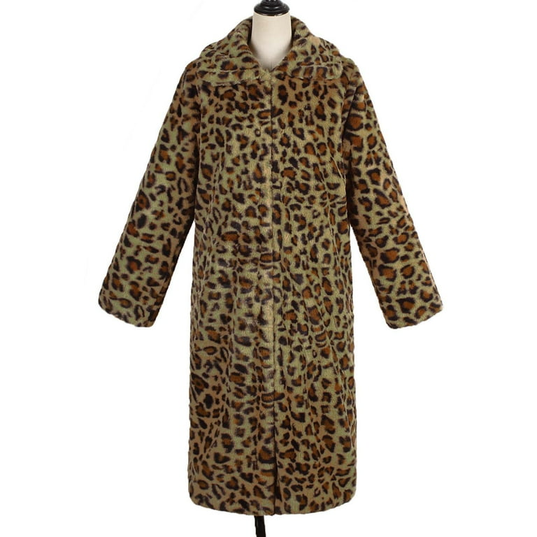 ジャケット・アウター HOLIDAY LEOPARD FUR COAT FAUX FUR LEOPARD PRINT COAT BY CHOKLATE PARIS – Loudoun Boutique